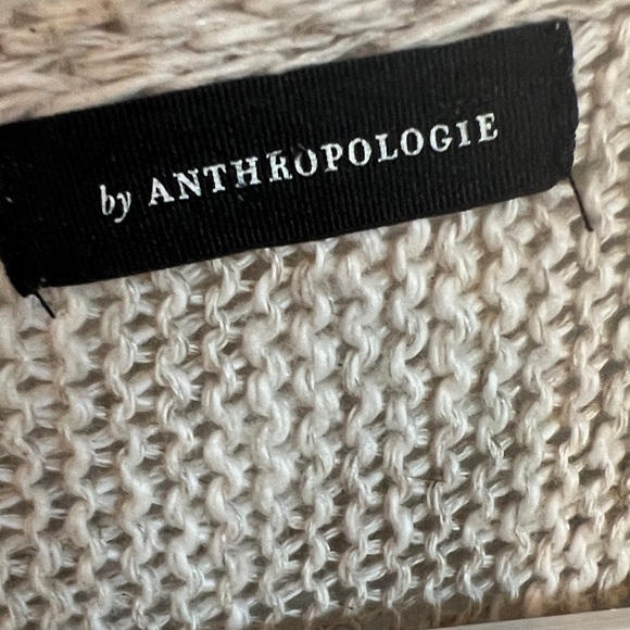 Anthropologie Cream Knit Women's Poncho - OS one size - Picture 2 of 4